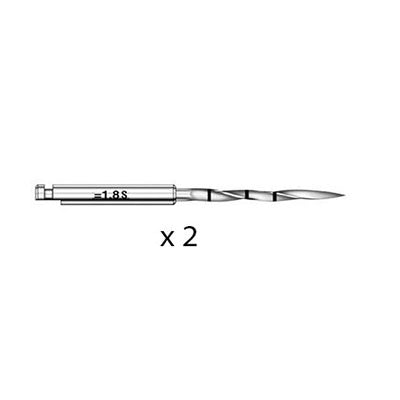 MR-1042 (2 forets CePo pour implants de 1.8 mm, courts, type 1)